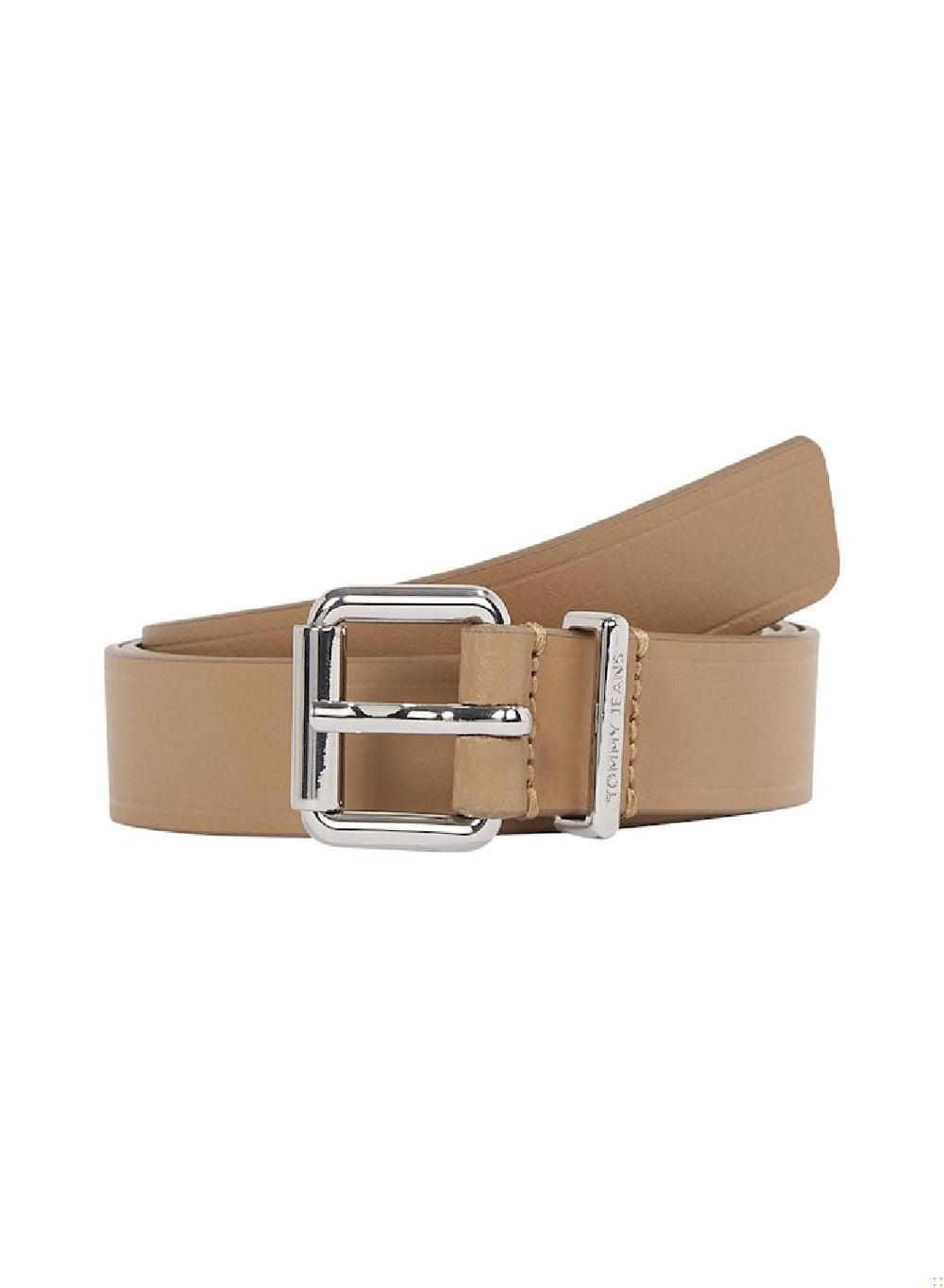TOMMY JEANS Relic Tan Leather Belt - Elegance in Detail - Image 1