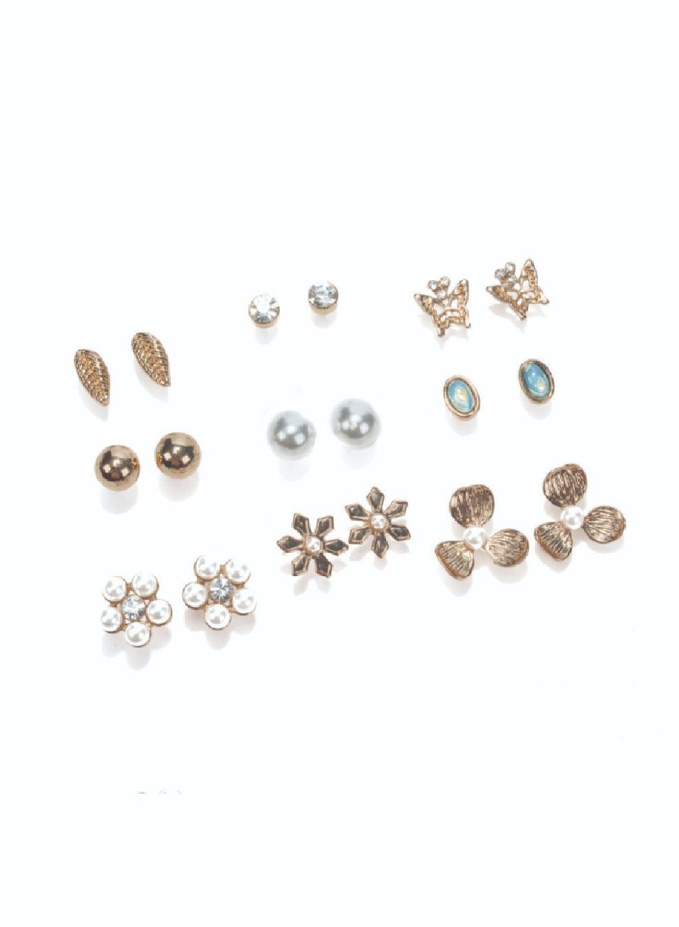 AMICA 9-Piece Diverse Earrings Collection - Image 1