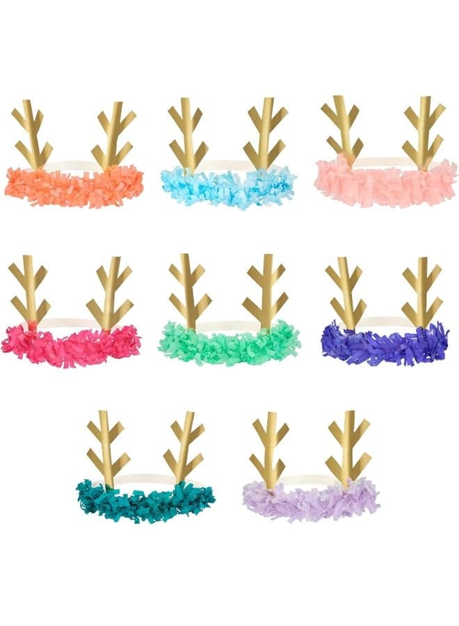 Meri Meri Reindeer Fringe Antler Headbands - Festivity in Every Color - Image 1