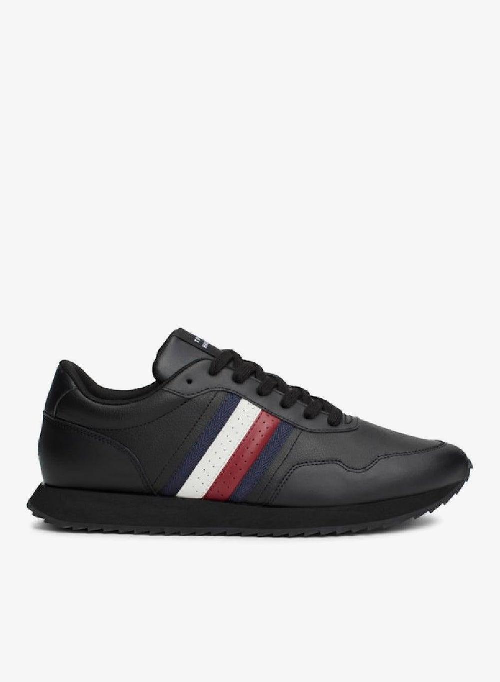 Signature Tape Lace-Up Runner Evo Lth Mix Sneakers - Image 1