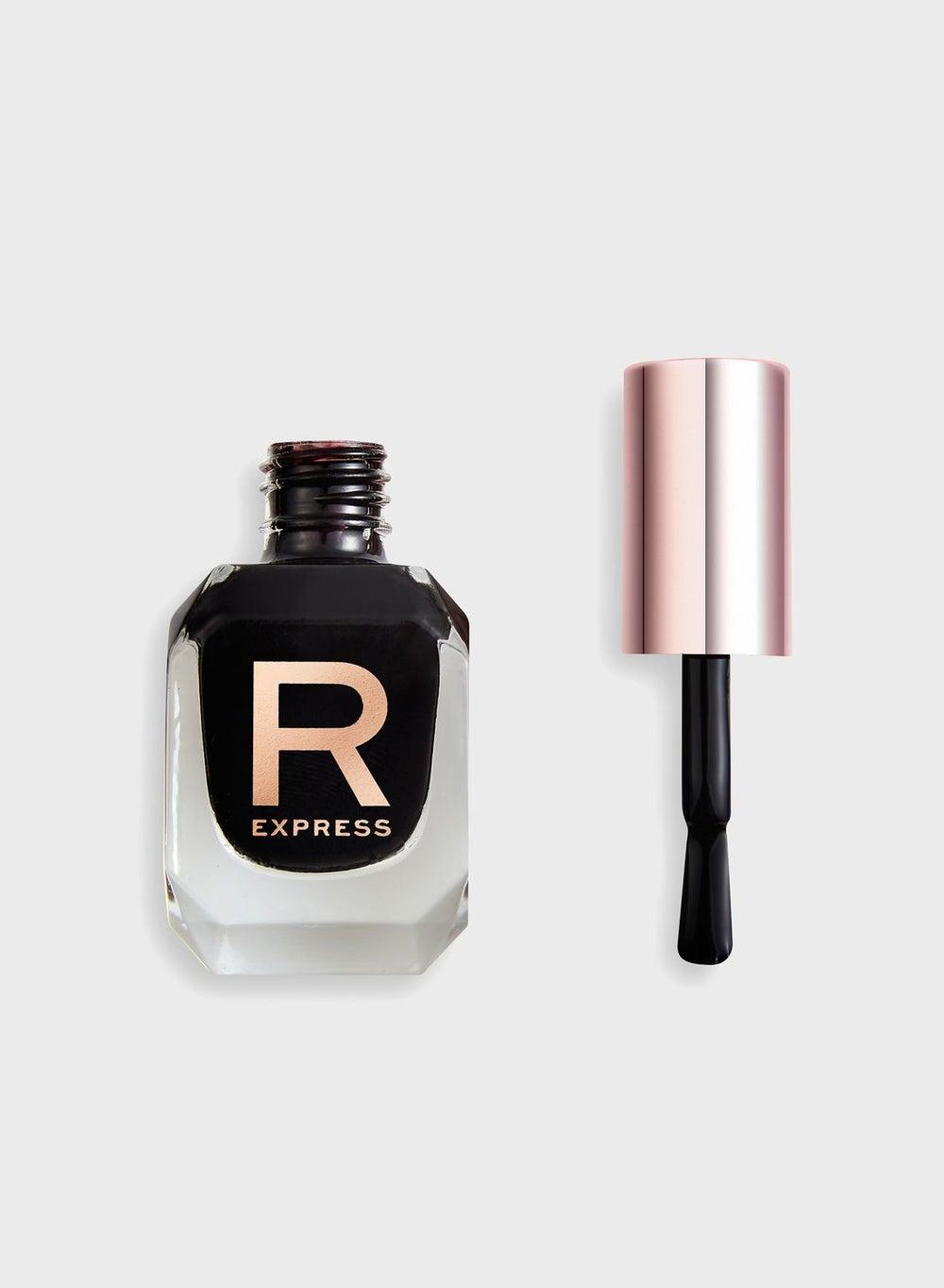 Revolution Express Midnight Black Nail Varnish - Image 1