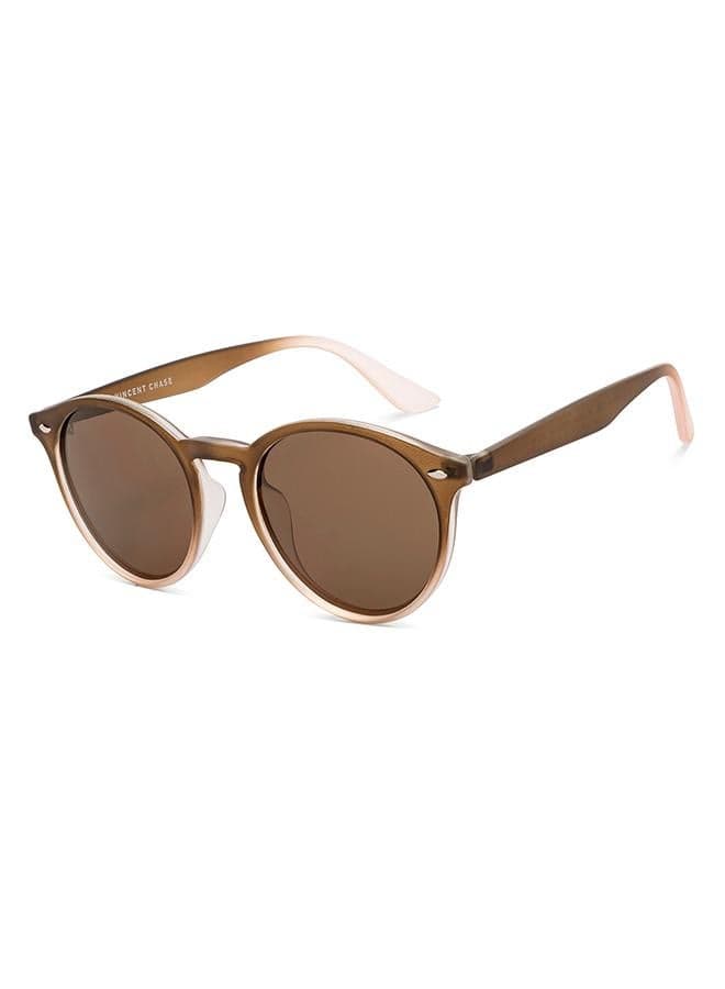 VINCENT CHASE VC S15792 Round Full Rim Sunglasses - Image 1