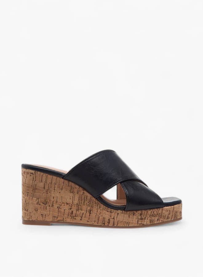 Elevate Your Style: Women's Sx07901Black Wedge Sandals - Image 1