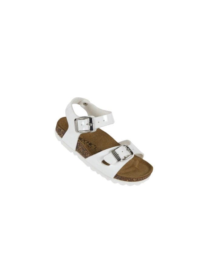 Biochic Girls' White Sandal 012-423: Elegance Meets Comfort - Image 1
