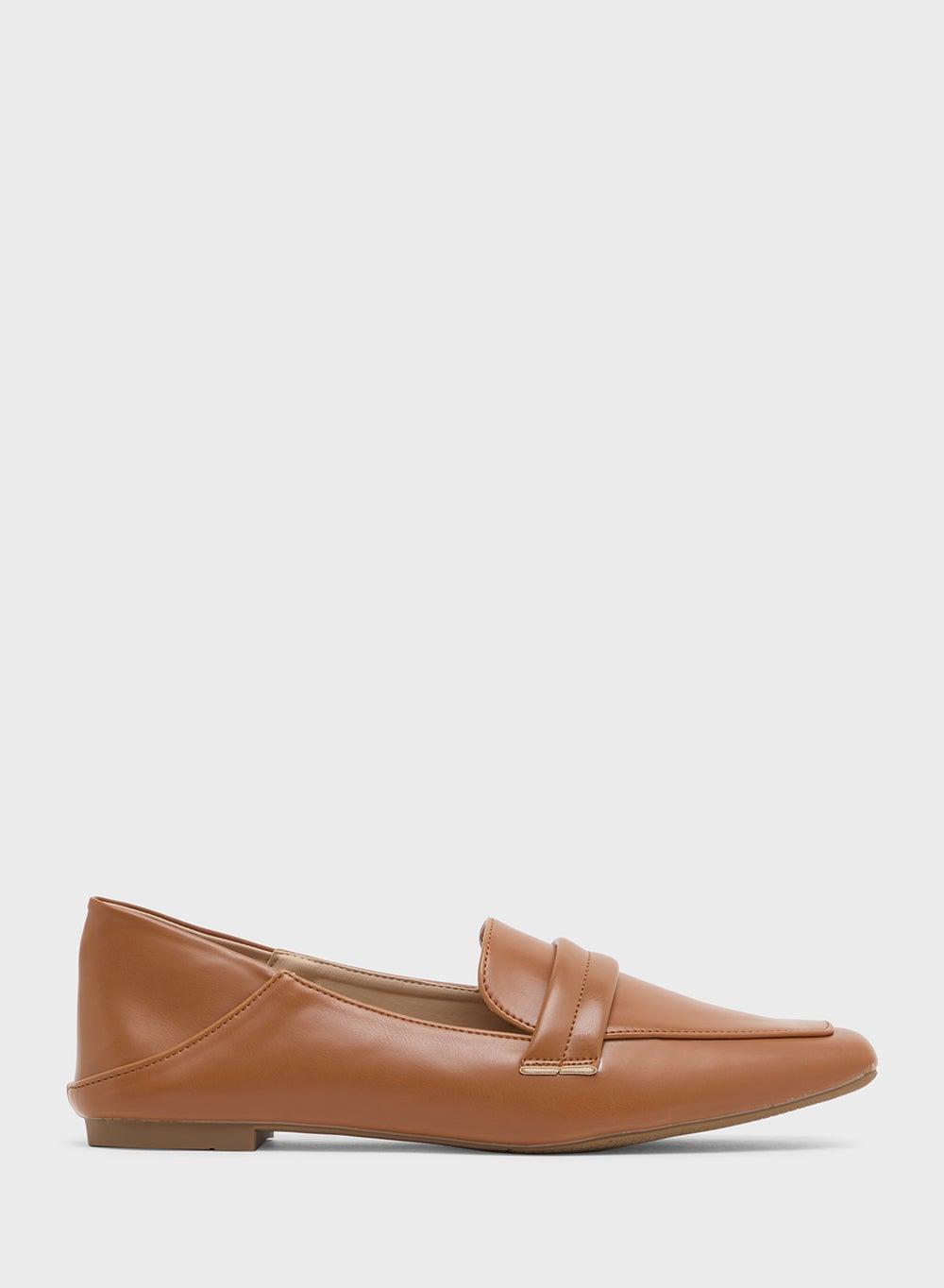 Elegant X2503 151 Classic Brown Penny Loafer - Image 1
