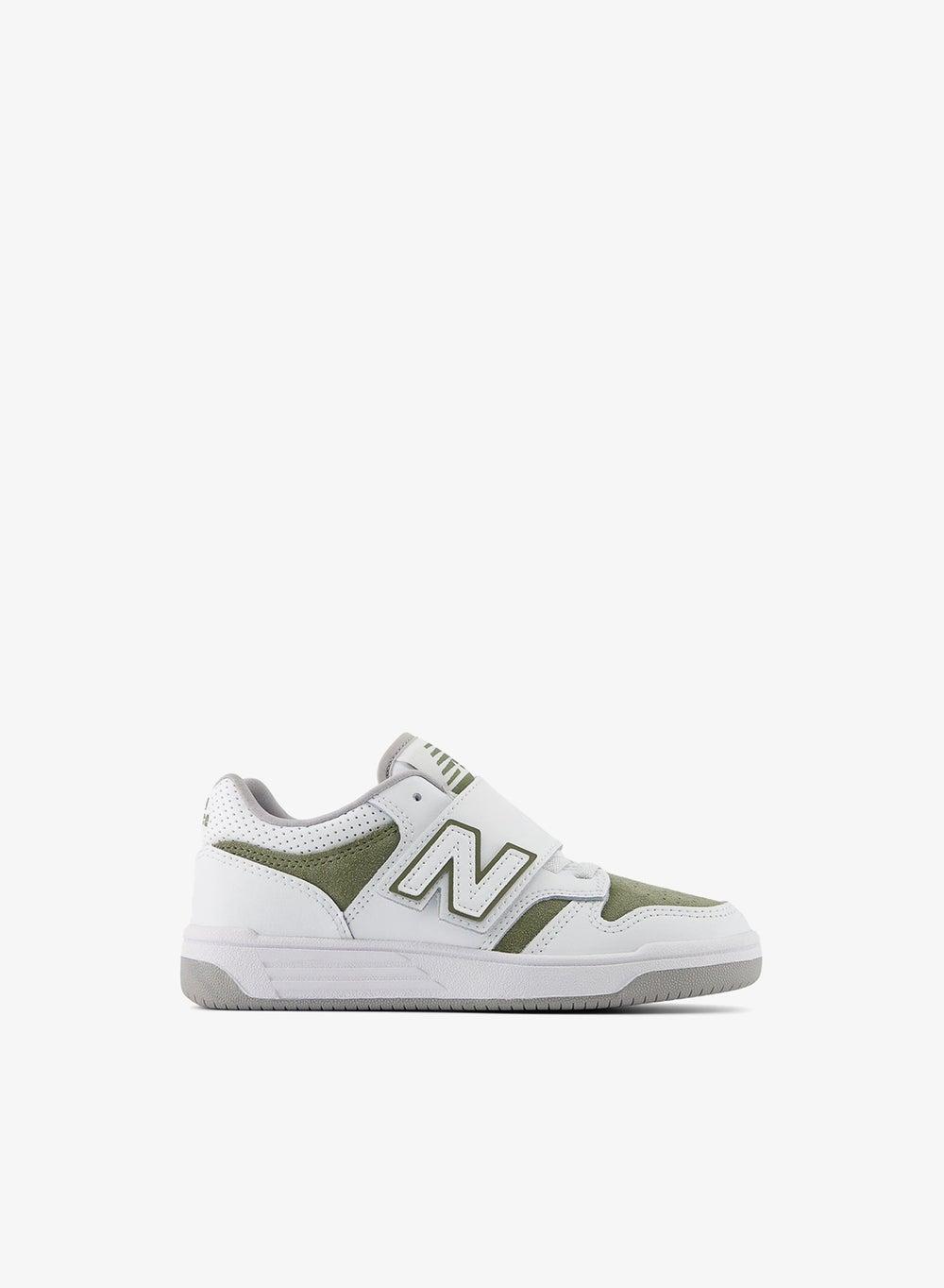 Kids Bb480 Classic White Lifestyle Sneakers - Image 1