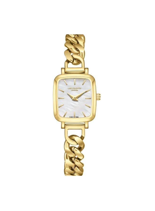 Lee Cooper Elegant Analog Timepiece LC08130.120 - Gold Metal Bracelet - Image 1