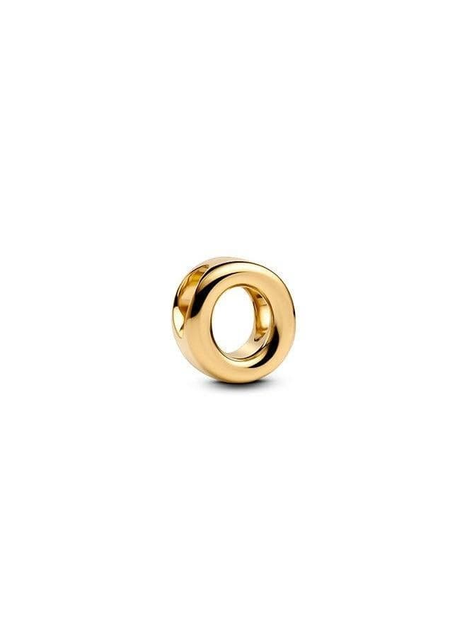 PANDORA 14k Gold-Plated Letter O Charm for Women - Image 1