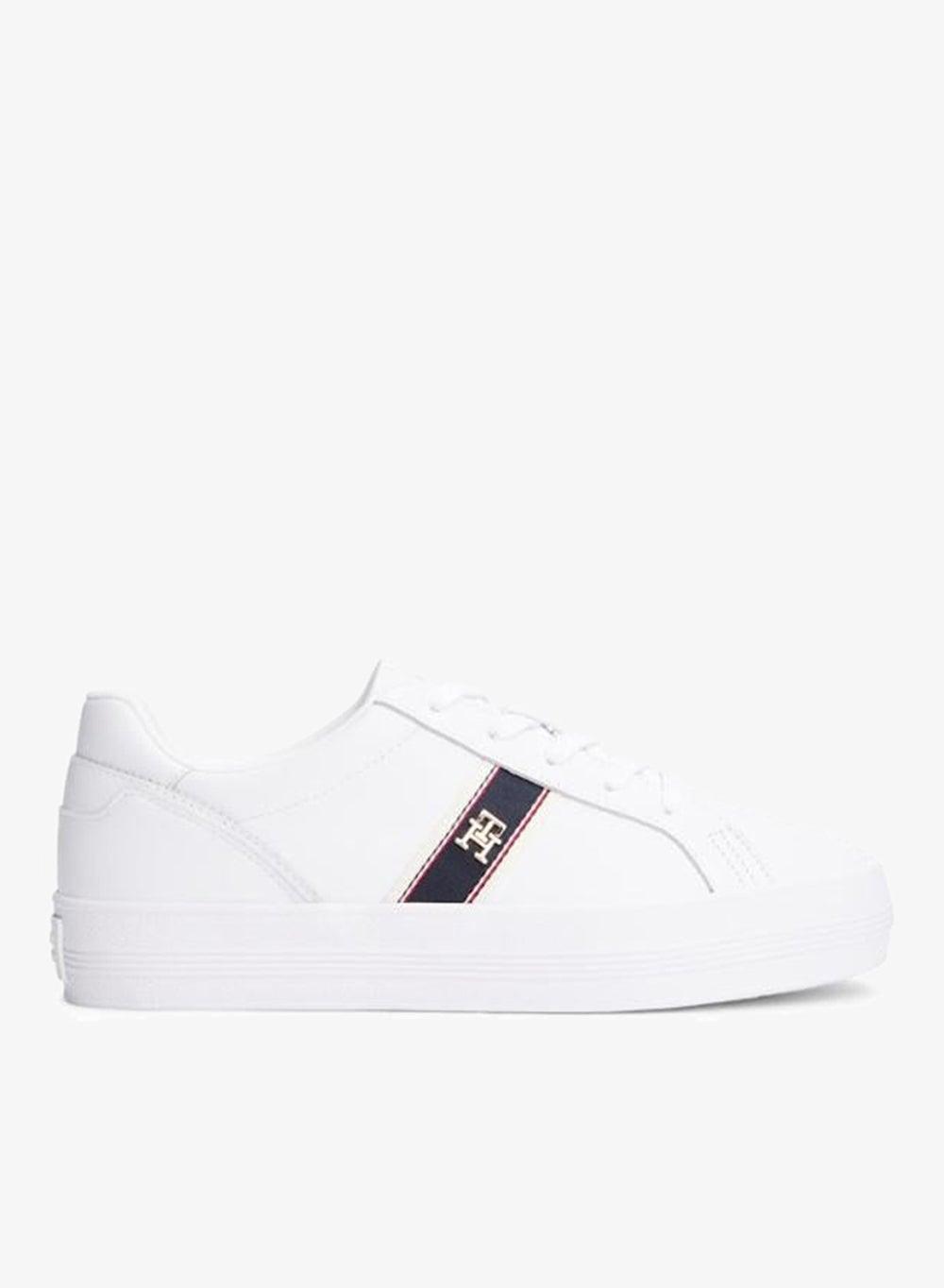 Elegant Vulc Webbing FW0FW08903YBS White Low-Top Sneakers - Image 1