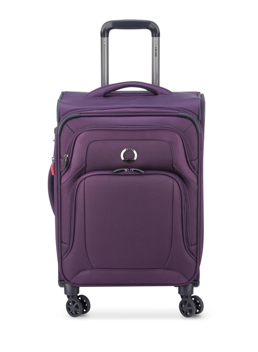 DELSEY Paris Optimax Lite 55cm: Elegant Purple Cabin Trolley - Image 1