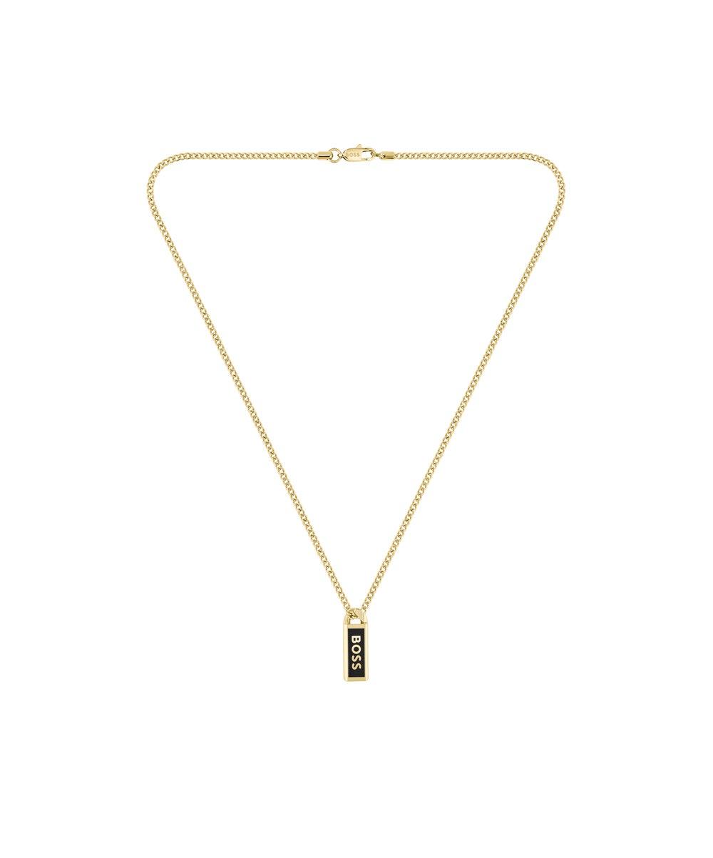 BOSS Kassy Emblem Stainless Steel Necklace for Women - Image 1