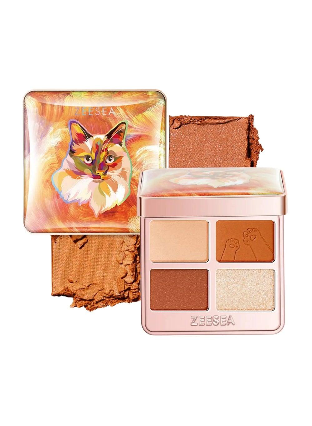 ZEESEA Tipsy Kitty 05 Sunset - Elegant Eyeshadow Quad - Image 1