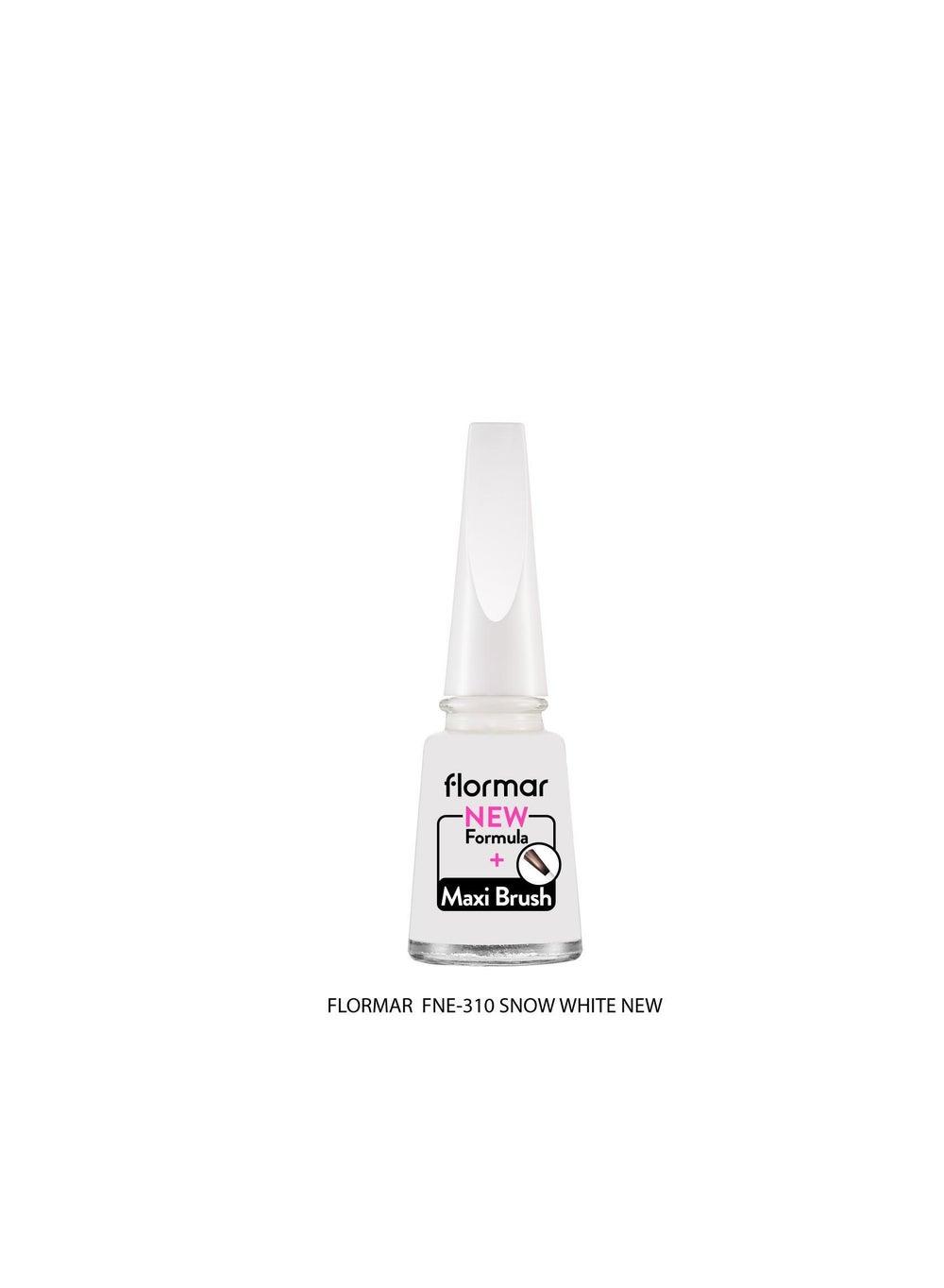 Flormar 310 Snow White Classic Nail Enamel - Image 1