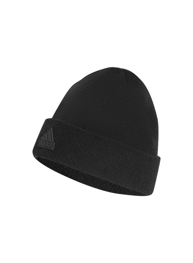 Adidas Tec Bea Cuf C.R Black OSFC - Sleek Winter Training Beanie - Image 1