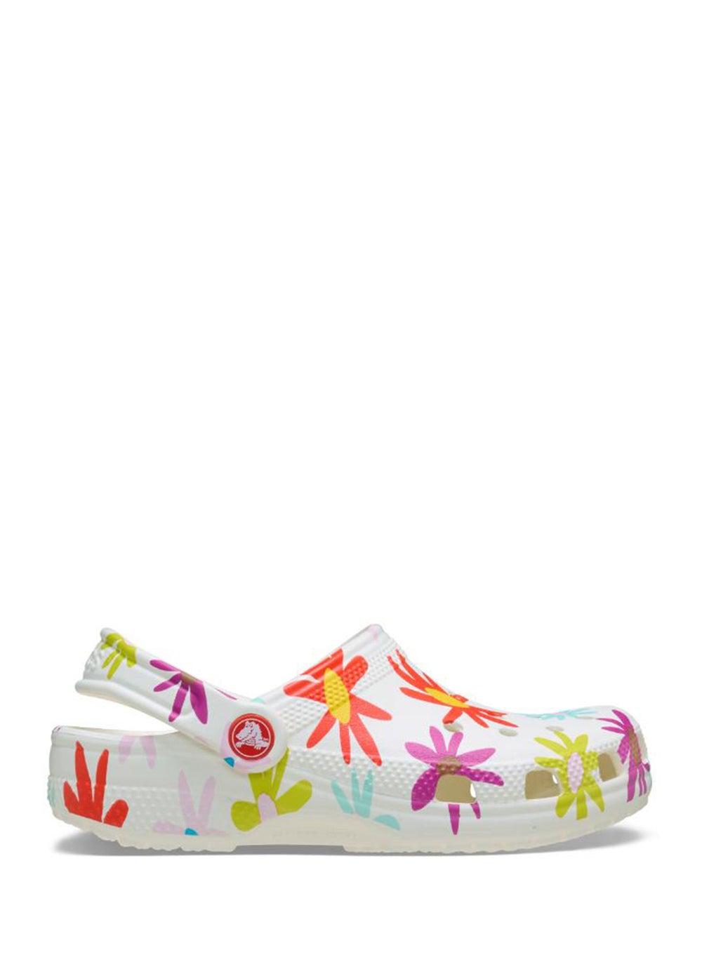 211580 0Wv Daisy Delight Clogs for Kids - Chalk - Image 1