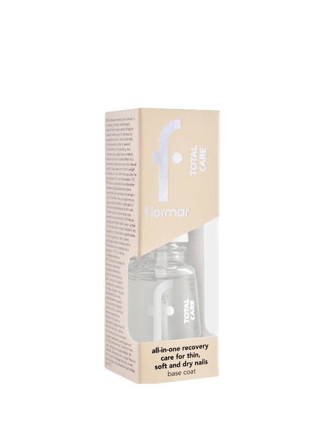 Flormar Total Care Base Coat - Clear Gloss Finish - Image 1