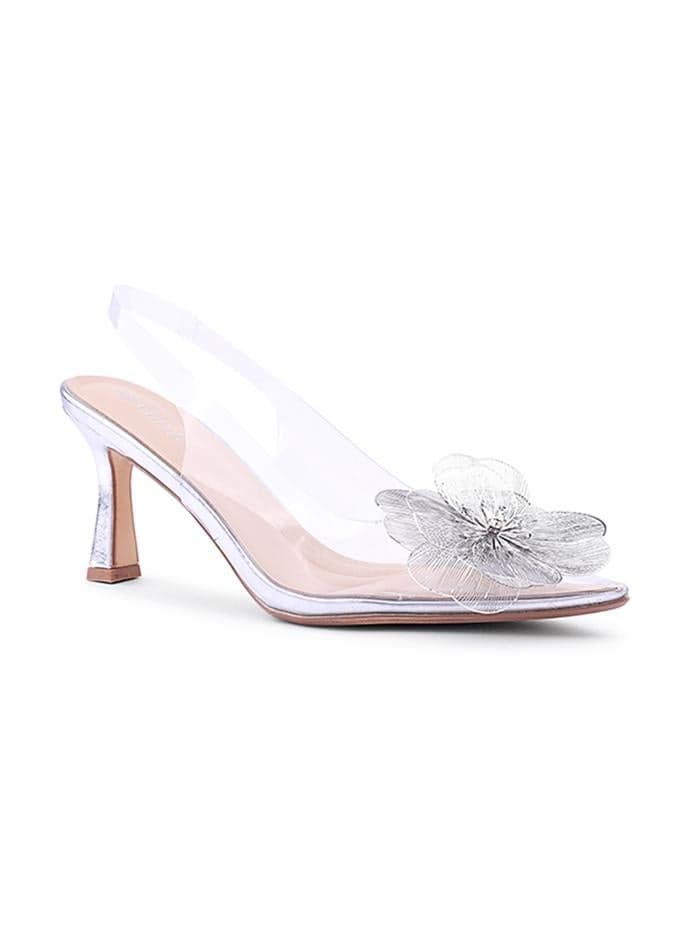 Elevate Silver Heel Shoes - Perfect for Any Formal Occasion - Image 1