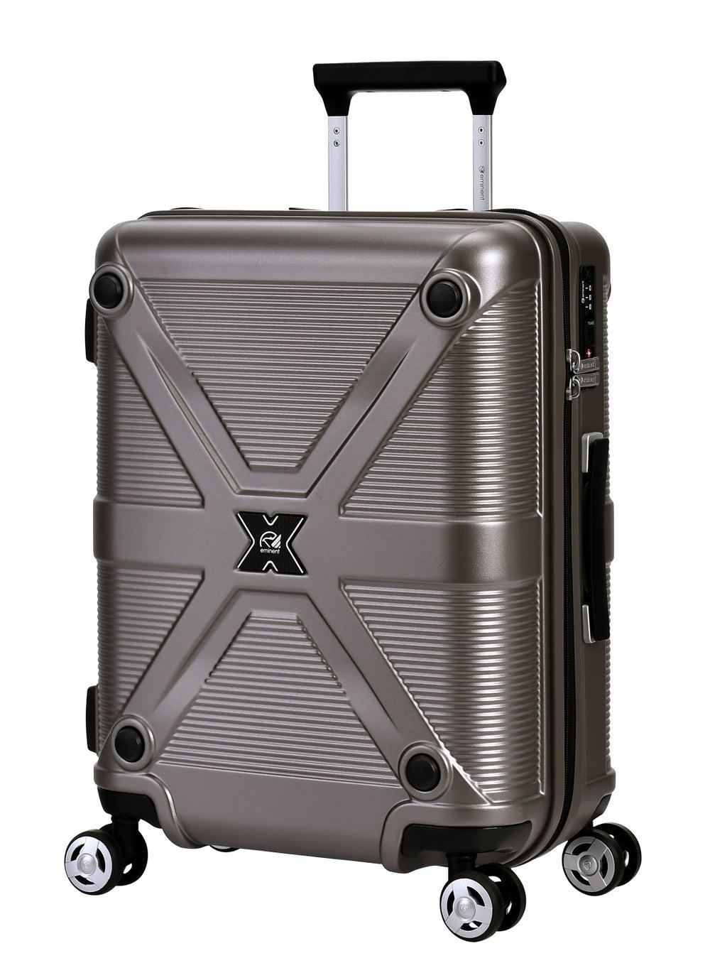 Eminent 20 Gold Grey Hard Case Cabin Trolley with TSA Lock KJ97 - Image 1
