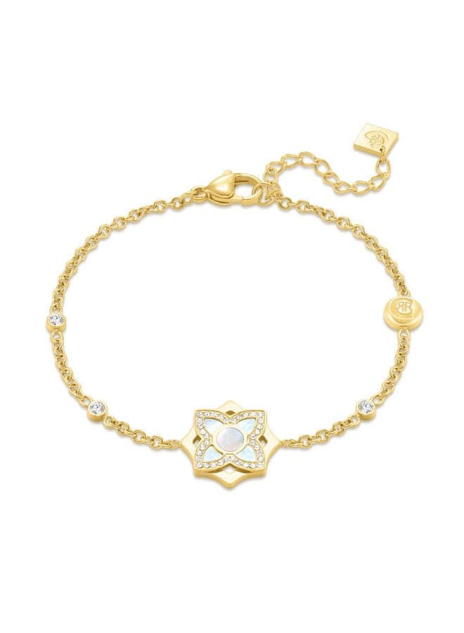 CERRUTI 1881 Ottavia Gold-Plated Floral Pearl Bracelet - Image 1
