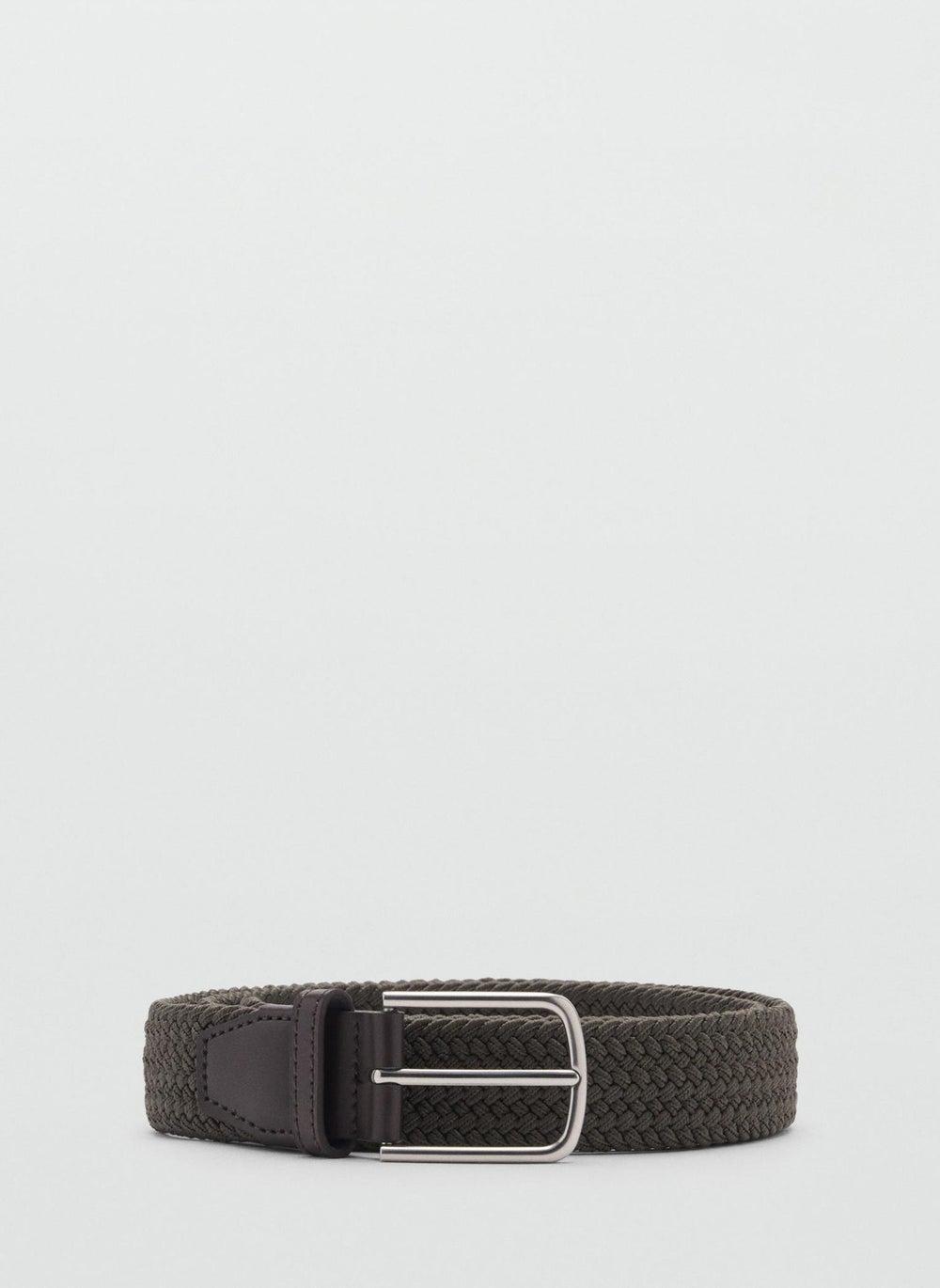 Mango Man Braided Elastic Men's Belt with Unique Allocated Holes - Image 1