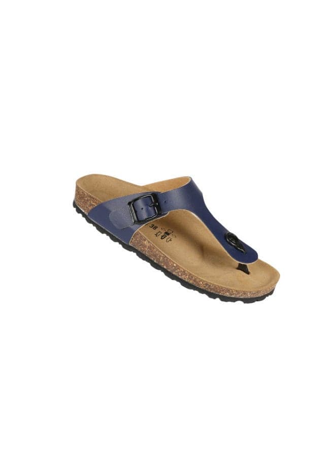 Biochic 012-460 1830PR-Blue Italian Slim Thong Sandals - Image 1