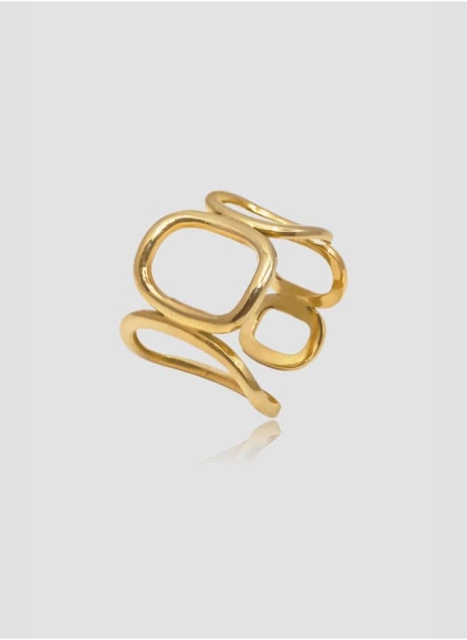 Elegant Lady Mauve LARA Oval Ring for Women - Image 1
