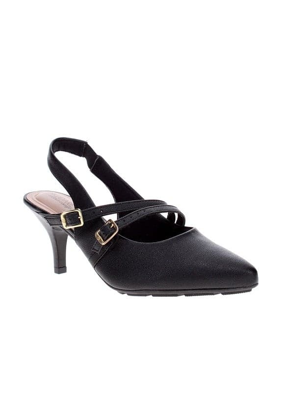 Chic Comfort Black Slingback Pumps for Elegant Professionals - Image 1