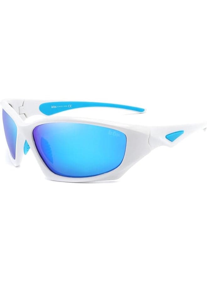 Lee Cooper LC1011C02 Polarized Sunglasses with Ice Blue Mirror Lens - Image 1