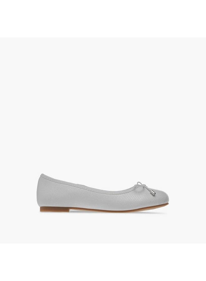 Elegant Bs106S White Ballerina Shoes for Young Girls - Image 1