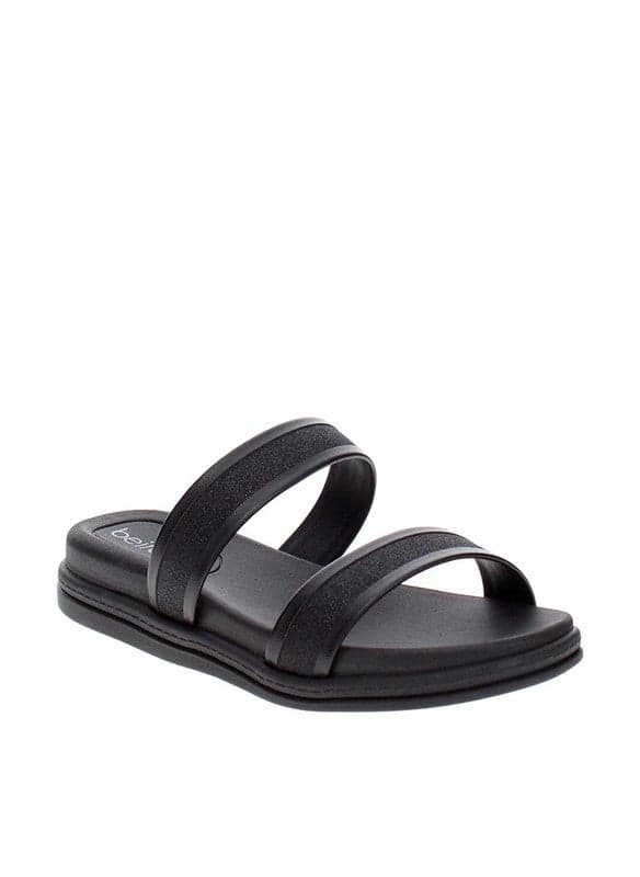 Beira Rio Elegance - Chic Black Flat Sandals from Brazil - Image 1
