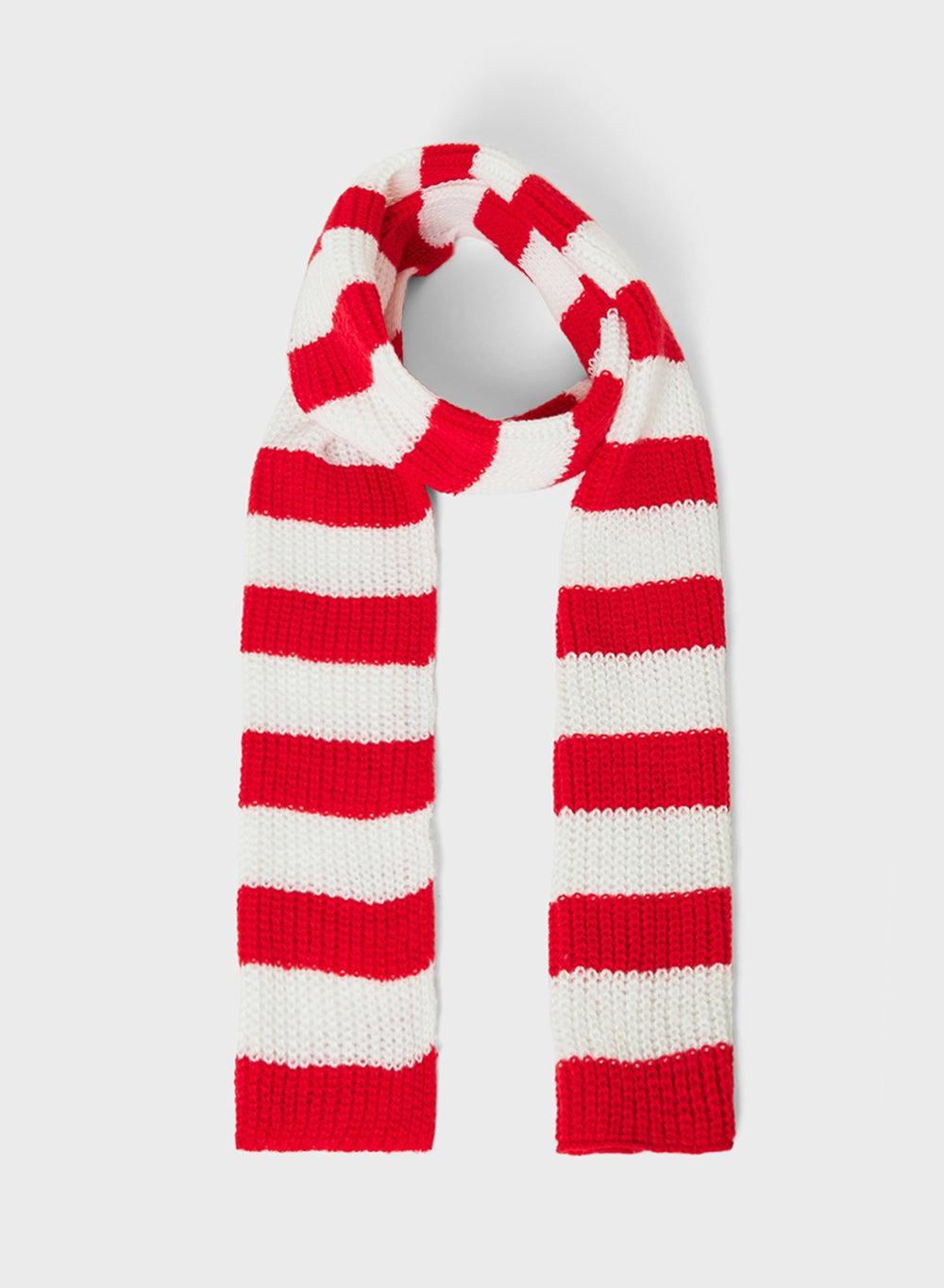 Ginger Striped Elegance: Winter Scarf for Women - Image 1