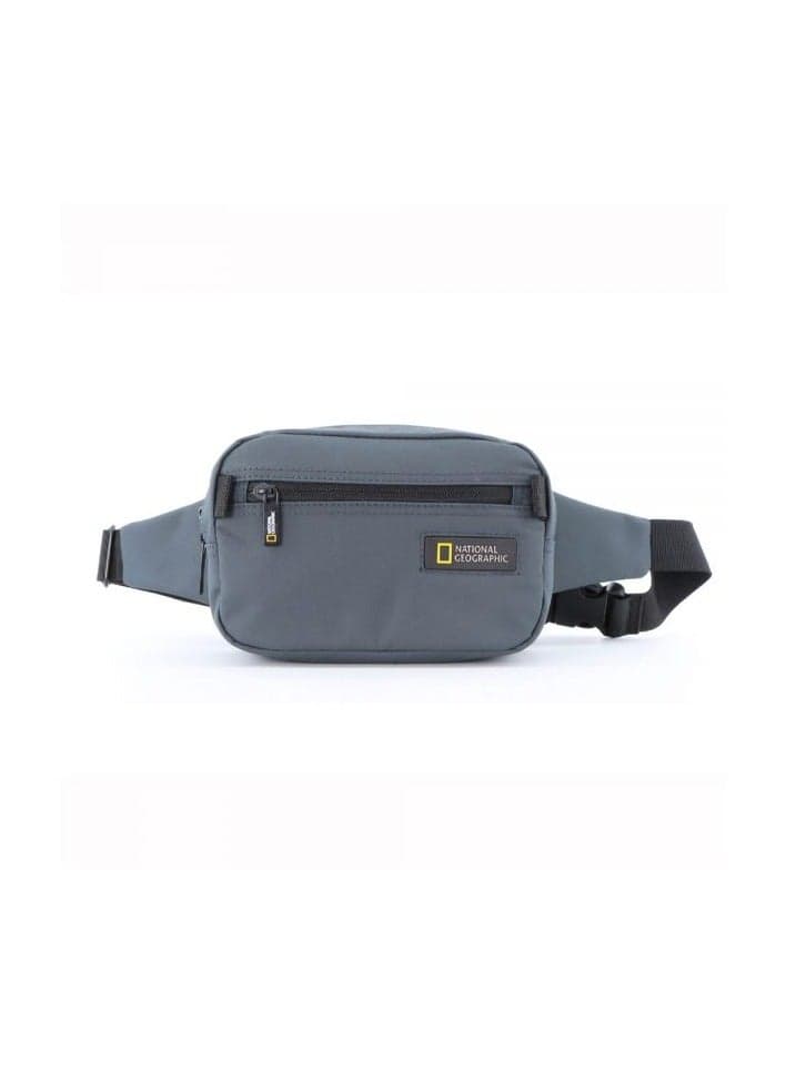 National Geographic Grey Mutation Waist Bag with RFID Security - Image 1