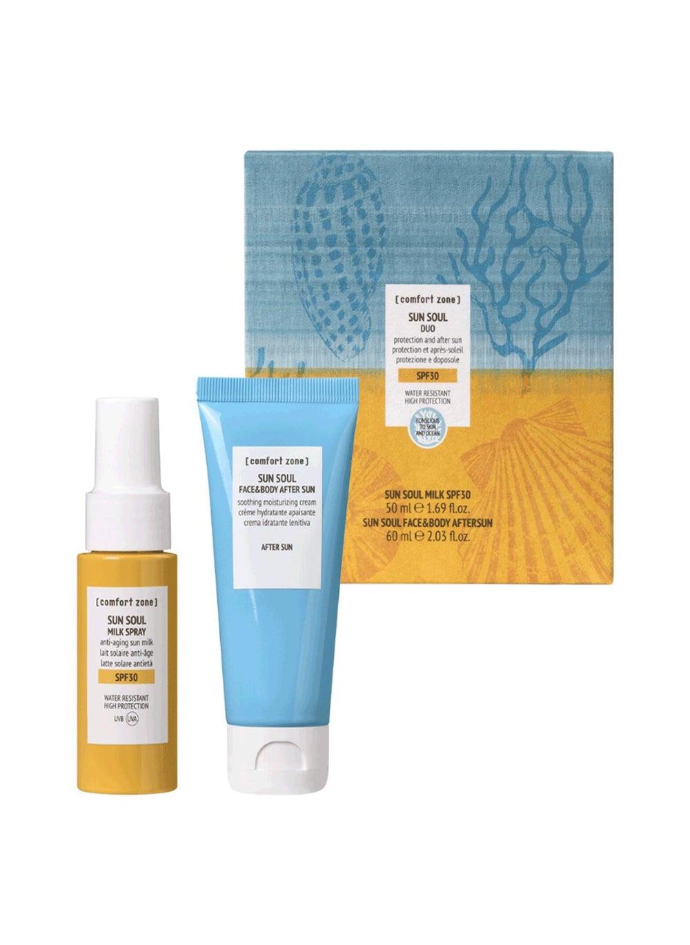 Sun Soul Duo SPF30 Travel Set - 50ml Milk & After Sun Cream - Image 1
