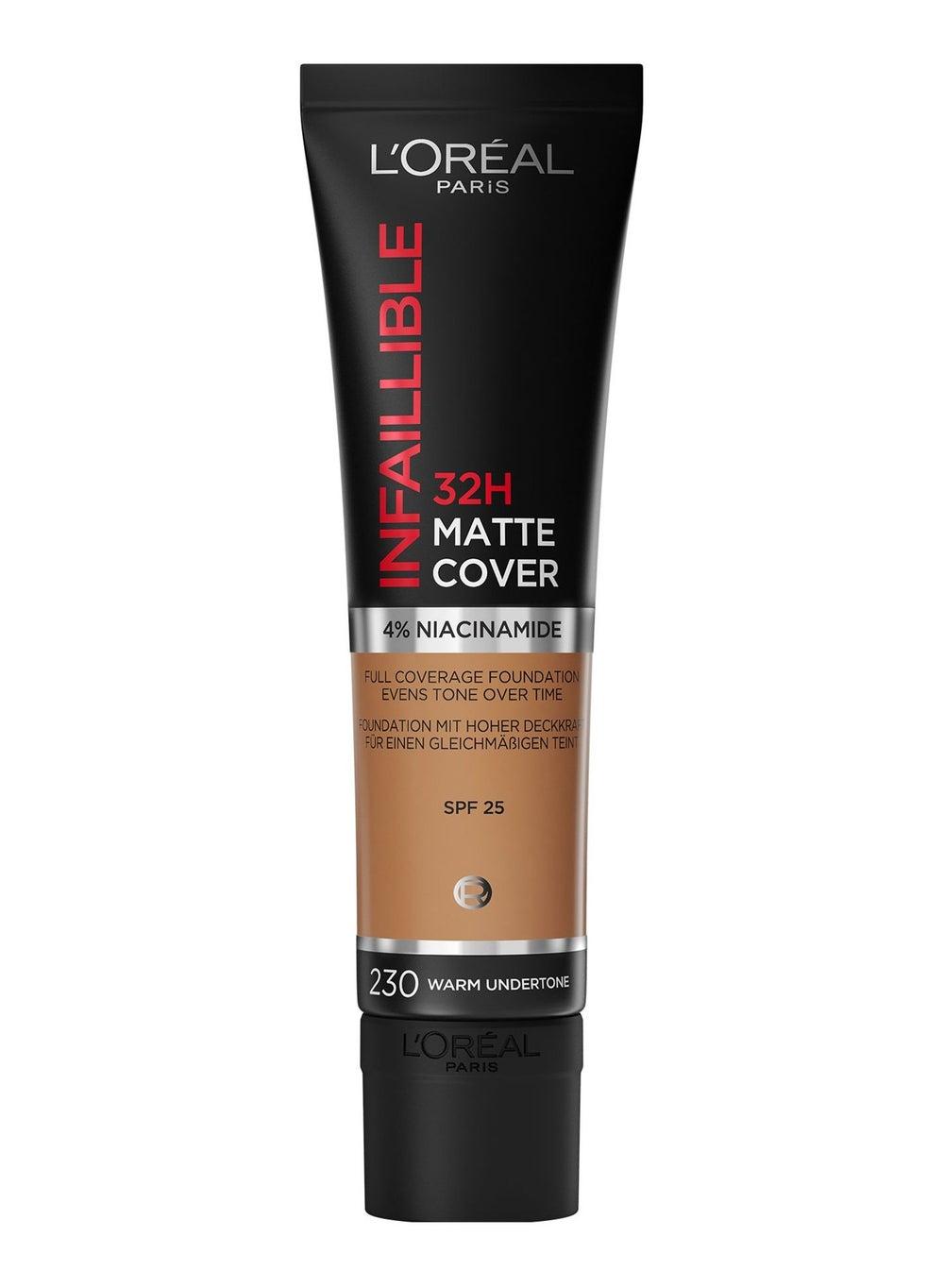Infaillible 32h Matte Cover SPF25 Foundation 230 Warm, 30ml - Image 1