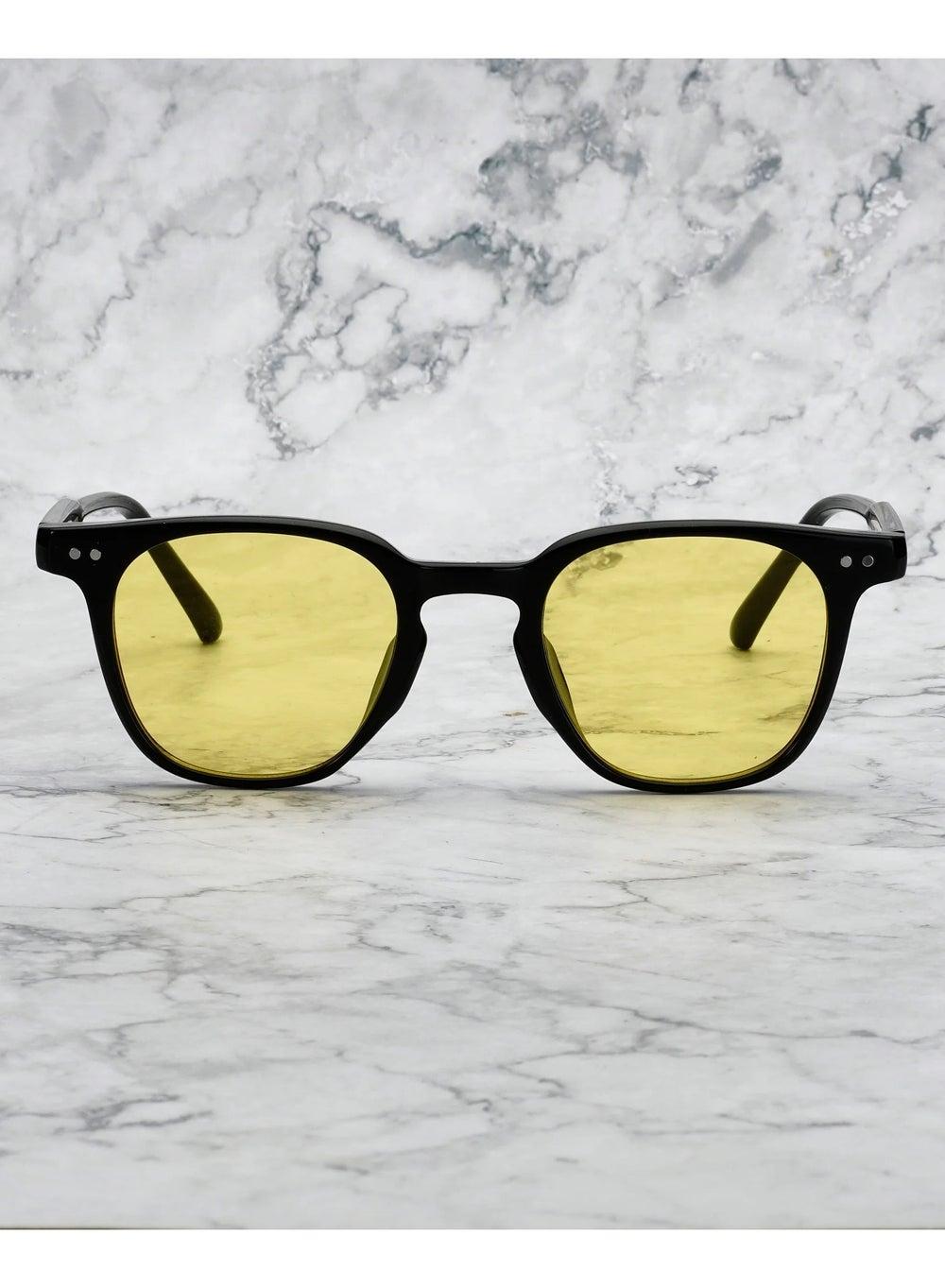 Explicit Poets ROGER Black - Yellow: Chic Unisex Sunglasses 7EP4 - Image 1