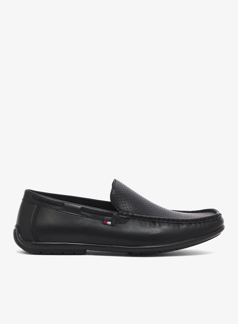 Elegant Black Moccasins Style No: 25017 for the Discerning Gentleman - Image 1