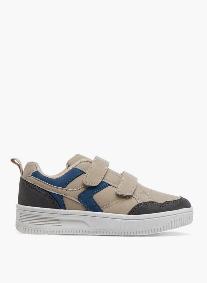 Kgy25014Bp Beige Panelled Sneakers for Boys - Image 1