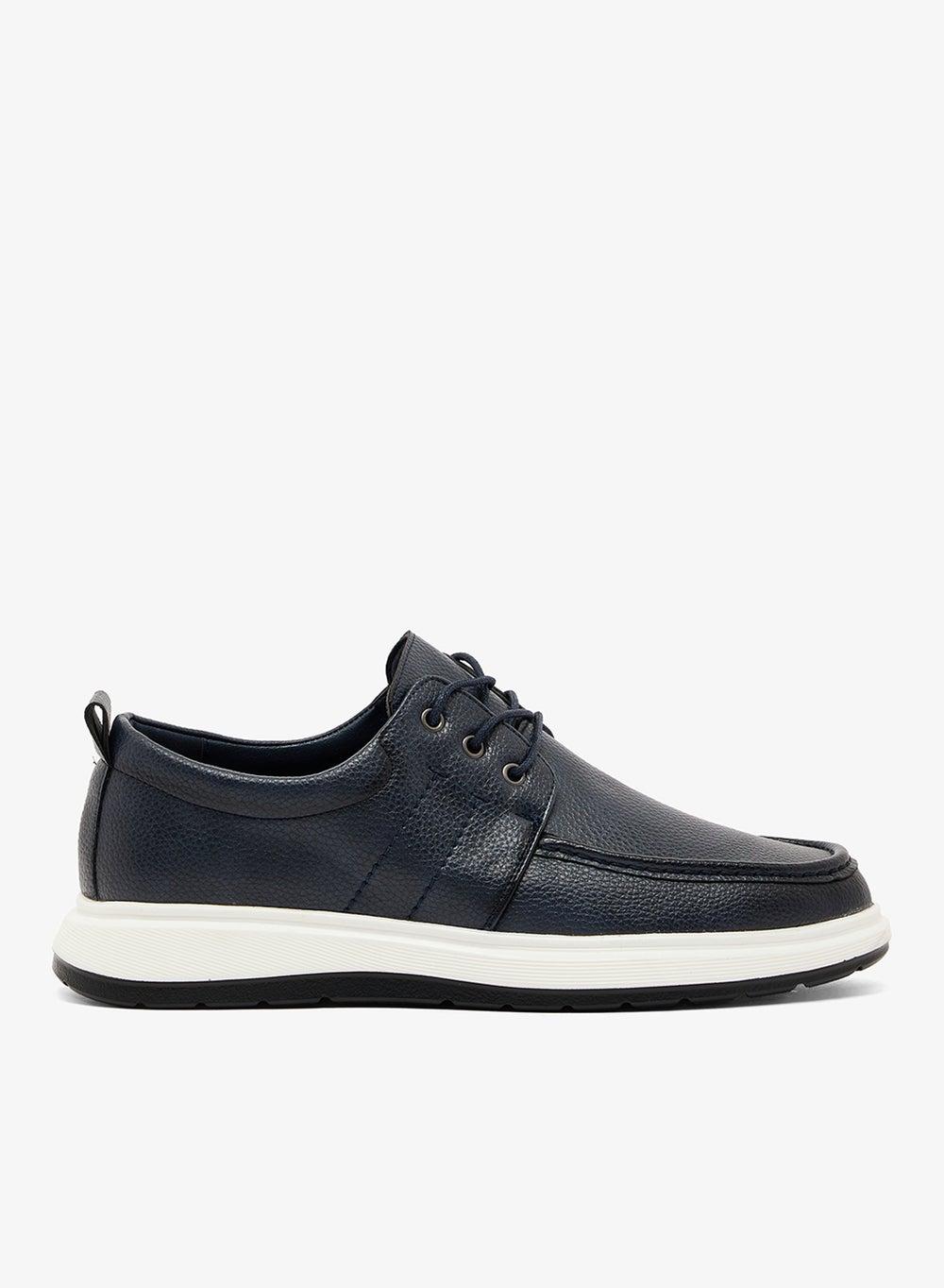 Navy D6482 Casual Lace-Ups for the Modern Gentleman - Image 1