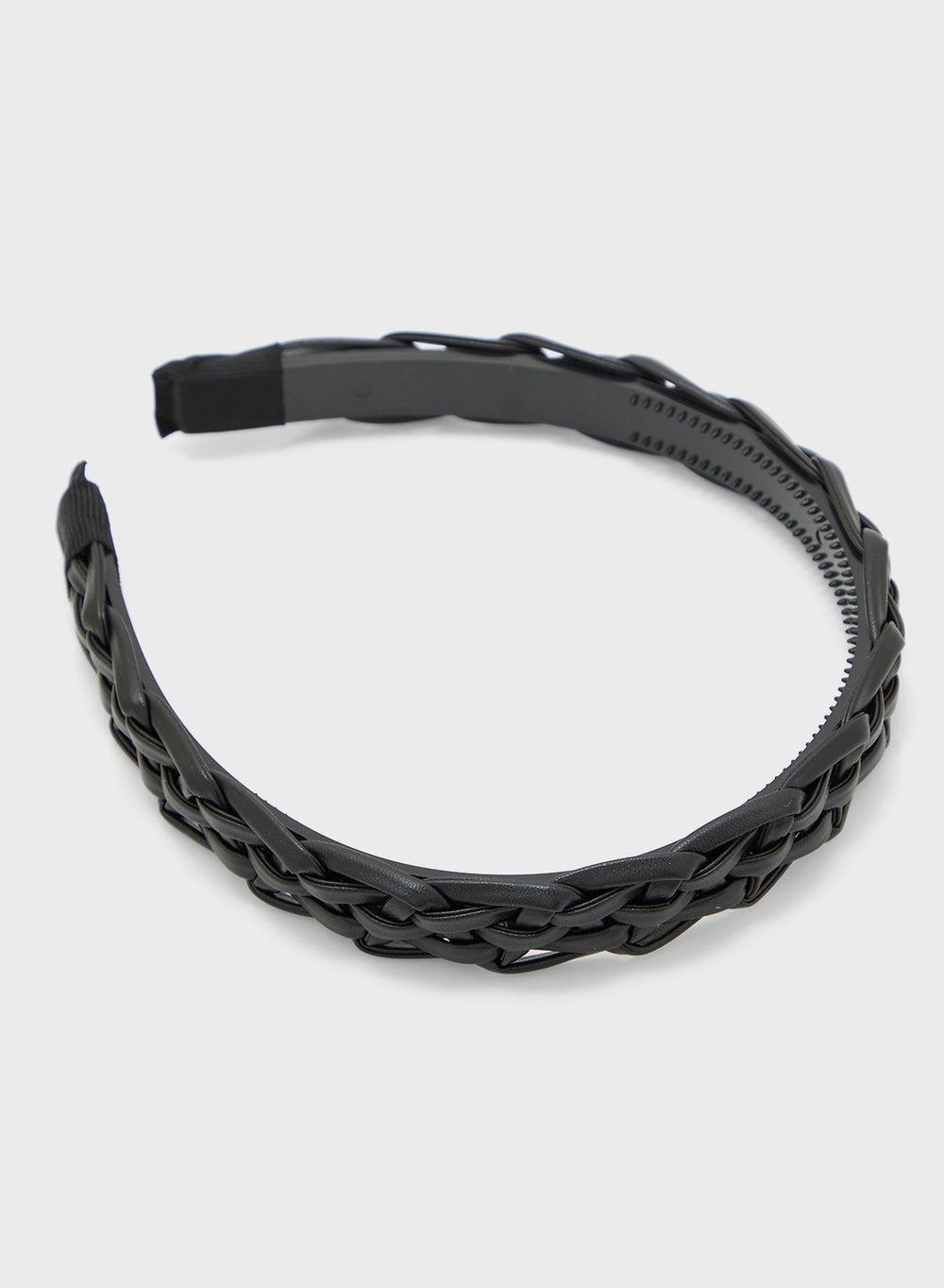 Ginger Weave Detail Chic Headband for Women - Image 1