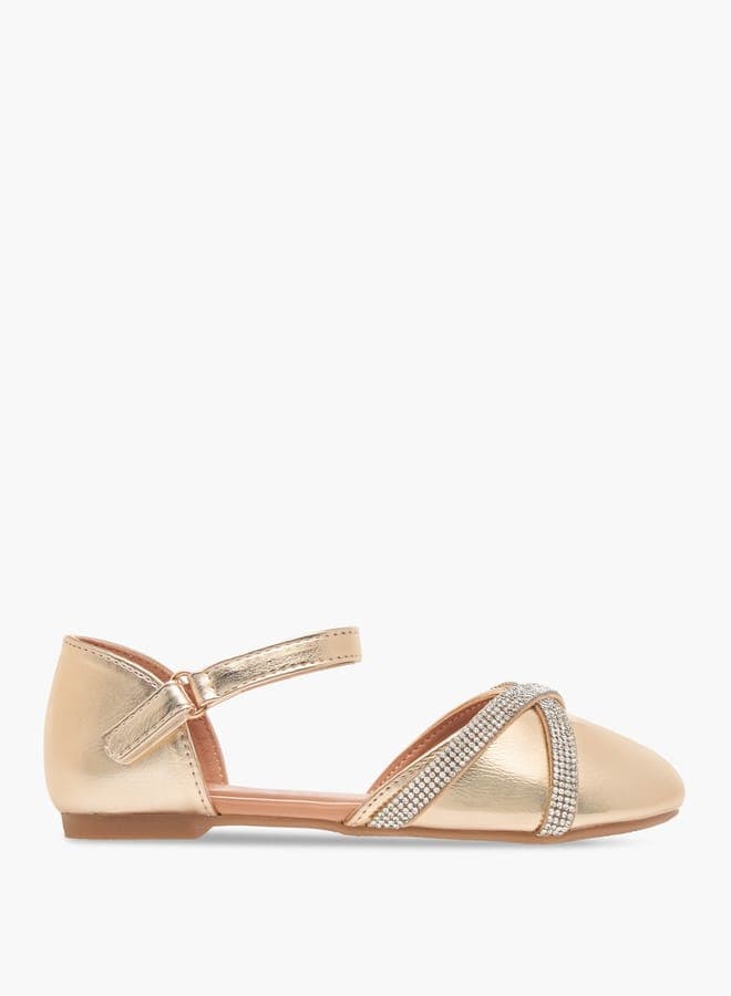 Elegant Bs101 240180Gold Ballerina Shoes for Young Ladies - Image 1