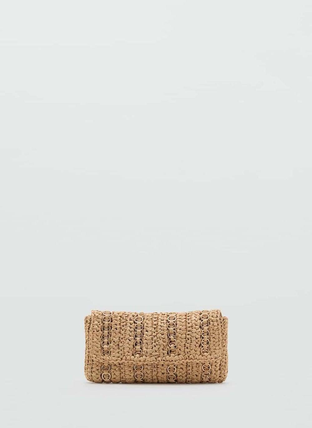 MANGO Chic Eco-Friendly Natural Fibre Handbag - Image 1