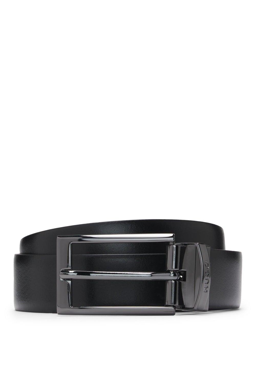 HUGO Italian Crafted Reversible Leather Belt for Men - Image 1