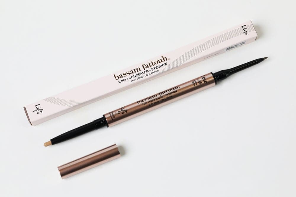 Soft Beige & Cool Brown Dual-Tone Eyebrow Pencil - Image 1