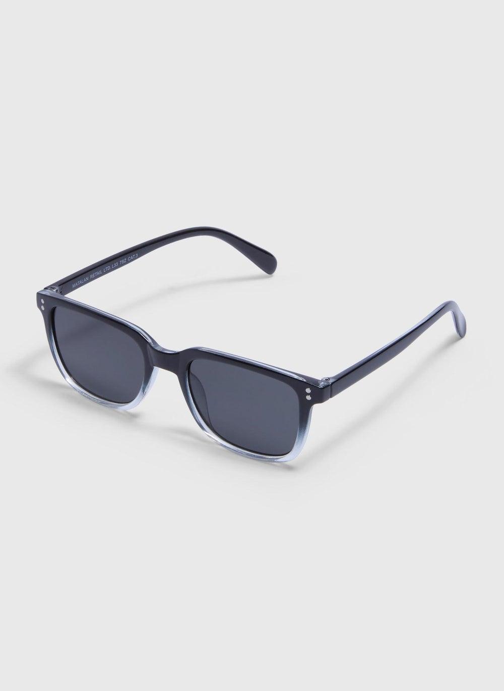 Matalan Black Ombre Wayfarer Sunglasses for the Modern Man - Image 1