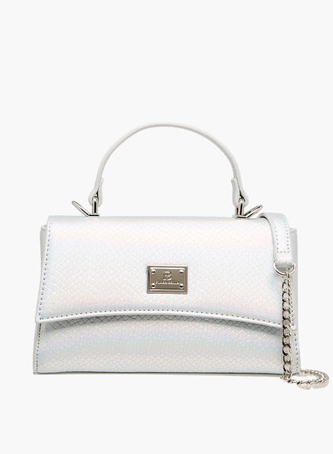 Flora Bella Textured Satchel - Elegance at Your Fingertips - Image 1