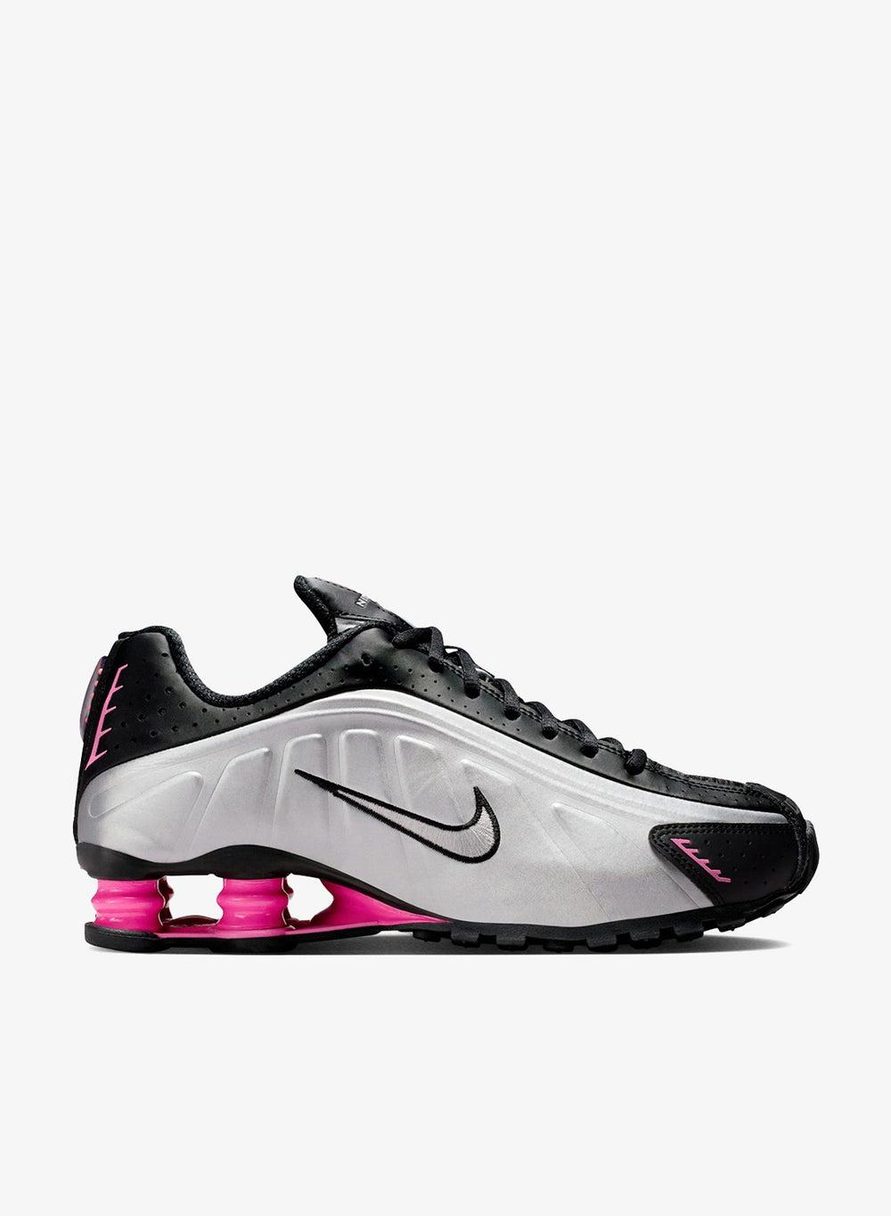 Shox R4 Ar3565 012 Women's Low-Top Sneakers in Black/Silver-Pink - Image 1