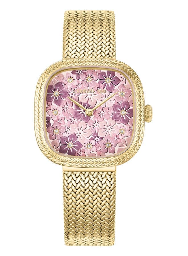 CERRUTI 1881 Gresta Floral Watch – Elegant Beige 32MM Dial - Image 1
