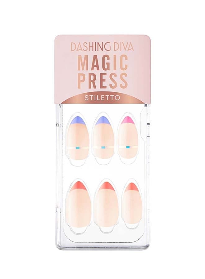 Neon Edge French Magic Press - Instant Glam Nails - Image 1