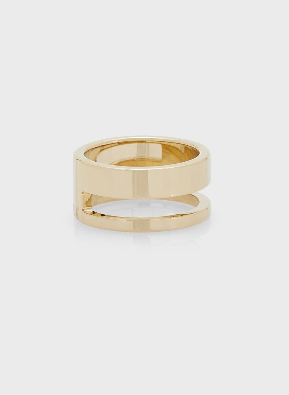 CALVIN KLEIN Geometric Essentials Chic Bicolor Ring - Image 1