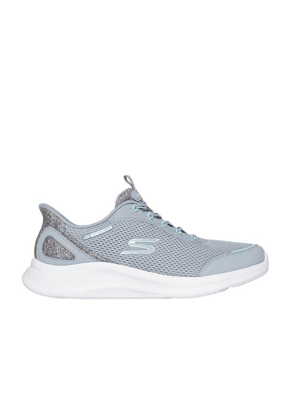 Skech-Lite Pro 2.0: Chic Gray Low-Top Walking Sneakers - Image 1